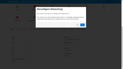 Reconfigure Networking